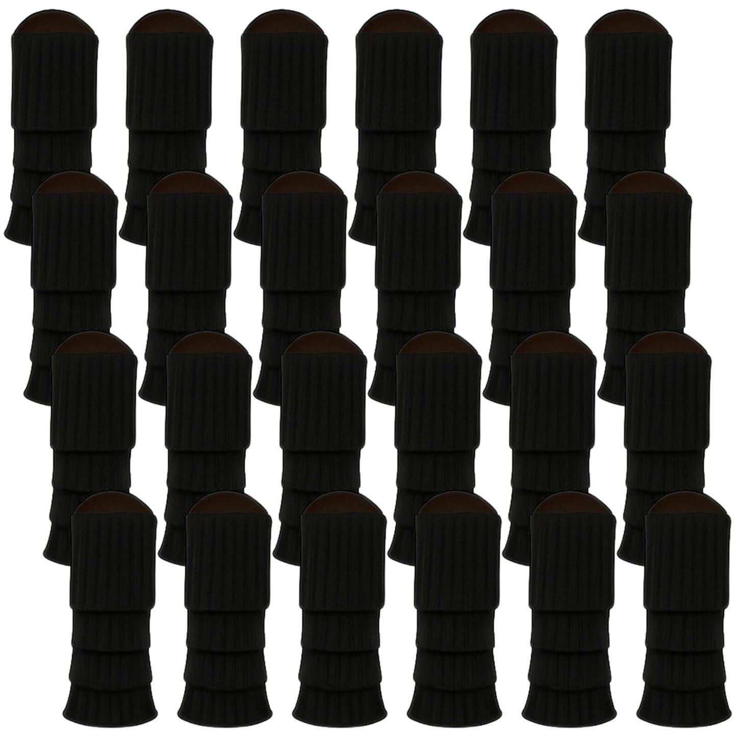 24x Womens Leg Warmers Disco Winter Knit Dance Party Crochet Legging Socks Costume - Black V563-BR-24LEGWARMS-BLK