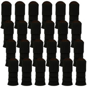 24x Womens Leg Warmers Disco Winter Knit Dance Party Crochet Legging Socks Costume - Black V563-BR-24LEGWARMS-BLK