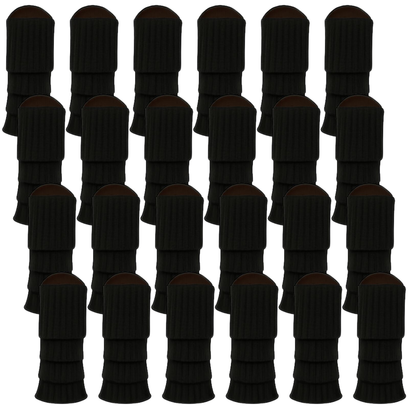 24x Womens Leg Warmers Disco Winter Knit Dance Party Crochet Legging Socks Costume - Black V563-BR-24LEGWARMS-BLK
