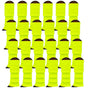 24x Womens Leg Warmers Disco Winter Knit Dance Party Crochet Legging Socks Costume - Fluro Yellow V563-BR-24LEGWARMS-FLUYLW