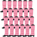 24x Womens Leg Warmers Disco Winter Knit Dance Party Crochet Legging Socks Costume - Light Pink V563-BR-24LEGWARMS-LHTPNK