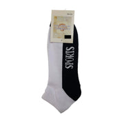 24x COTTON ANKLE SOCKS Sport Cushion Foot Low Cut Running - Assorted Colours Bulk - 2-8 V563-BR-24SOX-ASSTDCLRP-2-8