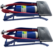 2x HIGH PRESSURE FOOT PUMP Ball Bicycle Motorbike Car Tire Inflator Tyre Air V563-BR-2HPFOTPUMP