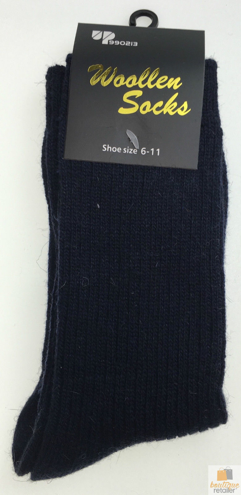 2 Pairs WOOL BLEND SOCKS Mens Soft Dress Thick Work Thermal Warm Cushion Foot - 6-11 V563-BR-2WLBLDSOX-SIZE6-11