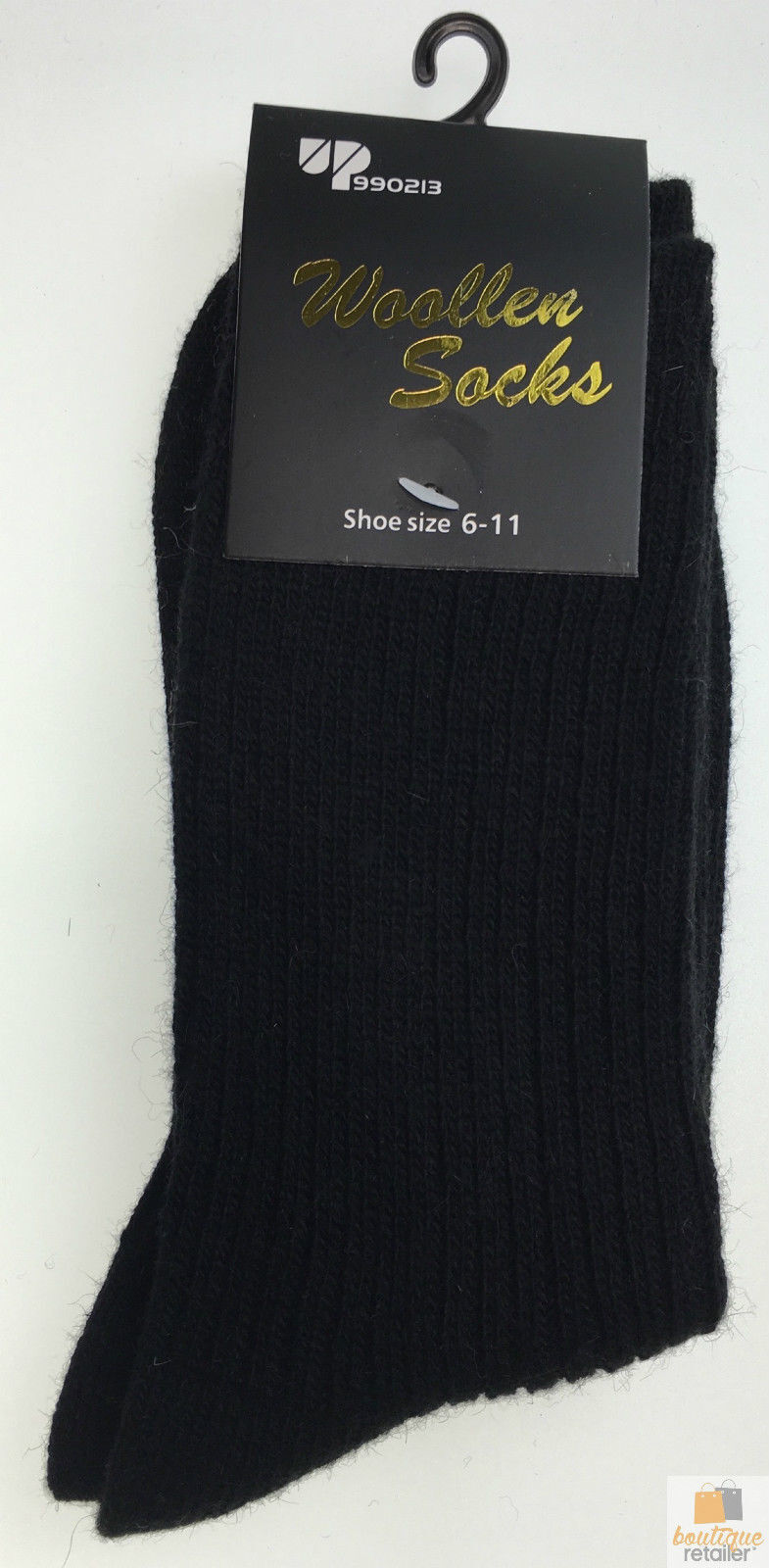 2 Pairs WOOL BLEND SOCKS Mens Soft Dress Thick Work Thermal Warm Cushion Foot - 6-11 V563-BR-2WLBLDSOX-SIZE6-11