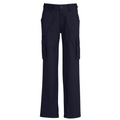 Mens CARGO PANTS Work Wear Trousers 100% COTTON Tradie Pockets Military 310gsm - Navy - 127""