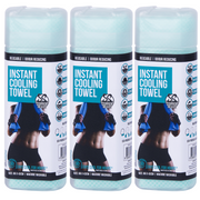 3x INSTANT COOLING TOWEL UPF 50+ Ice Cold Sport Sweat Absorbing Leisure 66x43 V563-BR-3COOLINGTOW-66-43