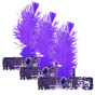 3x 1920s FLAPPER HEADBAND Headpiece Feather Sequin Charleston Costume Gatsby - Purple V563-BR-3FLAPPERHDBND-PUR