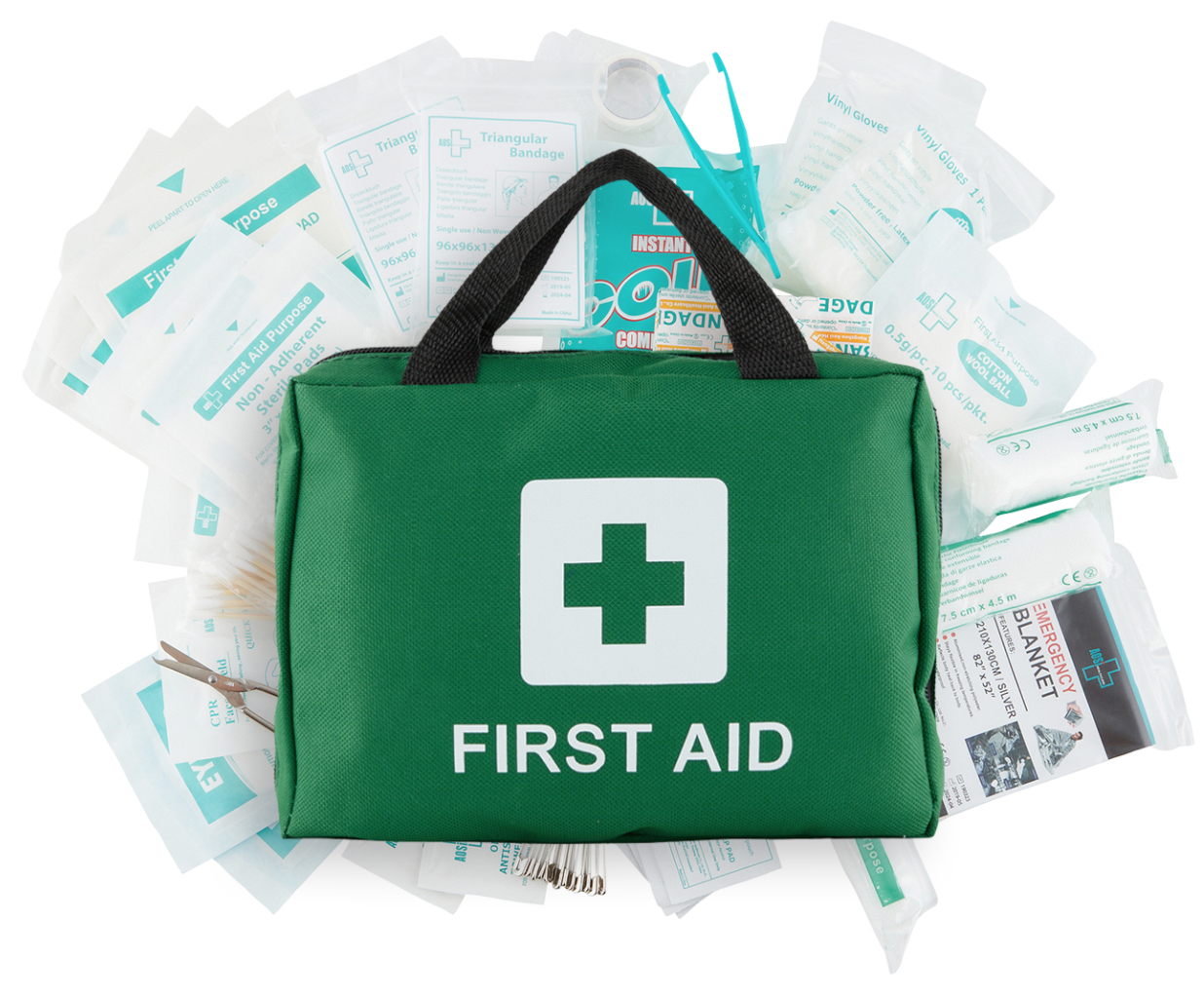 4x 210PCS EMERGENCY FIRST AID KIT Medical Travel Set Workplace Office ARTG BULK V563-BR-4-210P-DXFIRSTAIDKIT