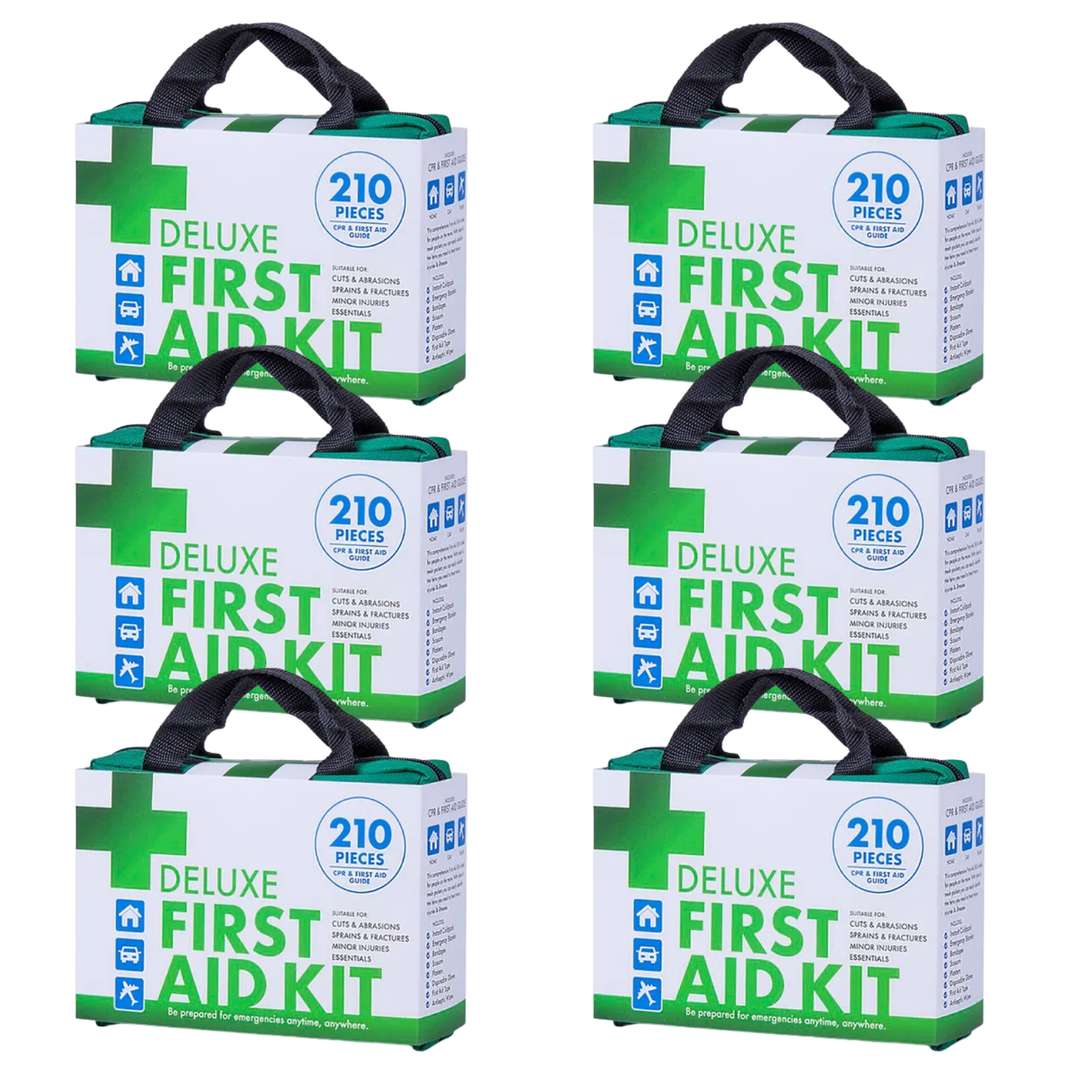 6x 210PCS EMERGENCY FIRST AID KIT Medical Travel Set Workplace Office ARTG BULK V563-BR-6-210P-DXFIRSTAIDKIT