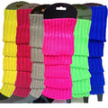 6x Womens Leg Warmers Disco Winter Knit Dance Party Crochet Legging Socks Costume - Assorted Pack V563-BR-6LEGWARMRS-ASSTDPCK