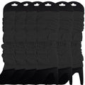 6x LEG WARMERS Knitted Womens Neon Party Knit Ankle Fluro Dance Costume 80s BULK - Black V563-BR-6NNLEGWRMR-BLK