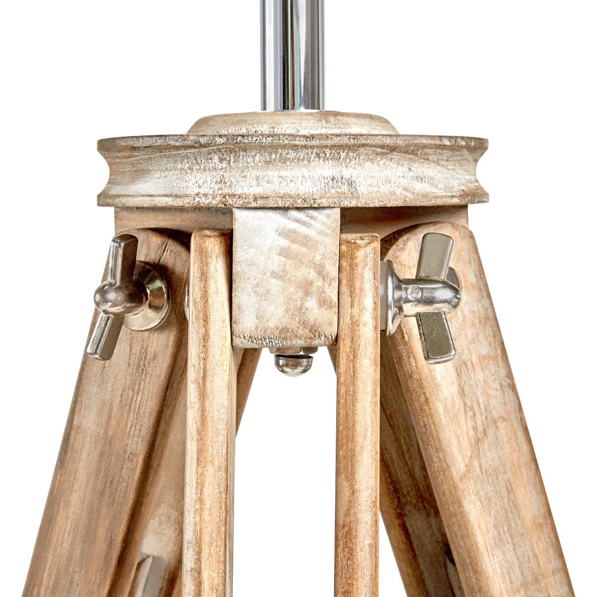 Nautical Tripod Floor Lamp Search Light Modern Chrome Head with Mesh V563-BR-75029