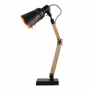Scandi Modern Natural Wooden Table Lamp Rustic Retro Designer Vintage Light V563-BR-75089