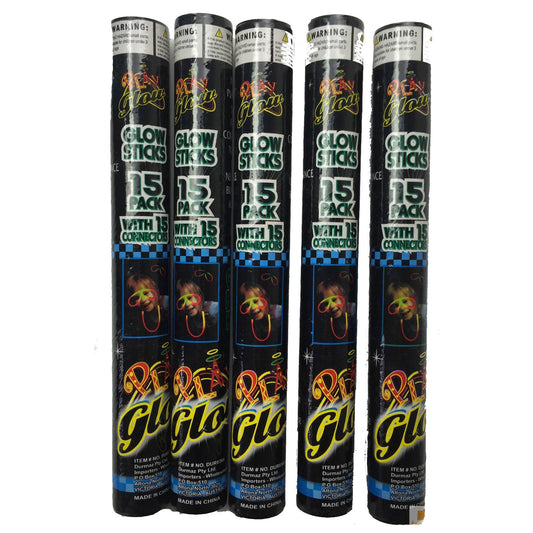 75 GLOW STICKS Party Light Glow In The Dark Rave NECKLACE Disco Bulk V563-BR-75GLWSTKS