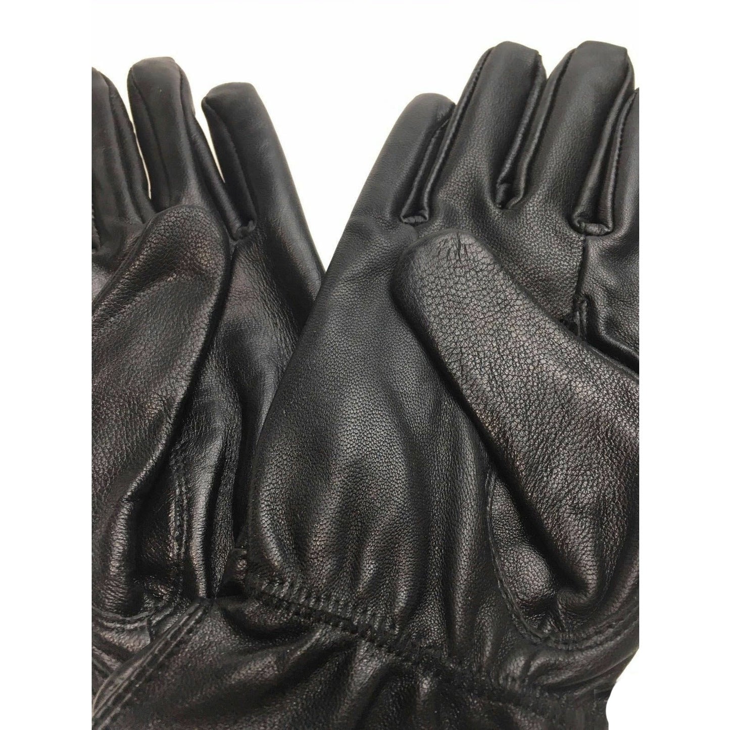 Ladies Genuine Sheepskin Leather Gloves Fleece Lined Warm Winter Womens in Black - M V563-BR-77-0004-BLK-M