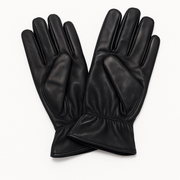 Ladies Genuine Sheepskin Leather Gloves Fleece Lined Warm Winter Womens in Black - M V563-BR-77-0004-BLK-M