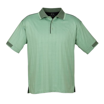 Mens Noosa Self Check Polo Shirt High Quality Breathable Top Casual - Mint/Navy - S V563-BR-9100-MINT_NVY-S