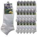 24x COTTON ANKLE SOCKS Sport Low Cut Mens Womens Running BULK Anklet - White - 6-11 V563-BR-990165-WHT-6-11