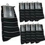 9 Pairs COTTON BUSINESS SOCKS Mens Dress Crew Plain Work Casual BULK - Black - 6-11 V563-BR-9CBSOCK-BLK-6-11