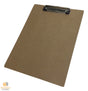WOODEN A4 CLIPBOARD Hardboard Menu Clip Office Restaurant Writing Board Holder V563-BR-A4WODNCLPBRD