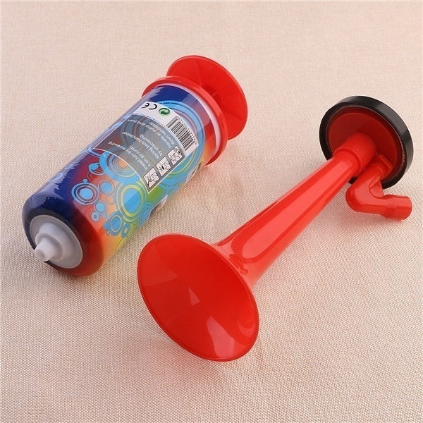 Air Horn Party Prop Hand Held Loud Pump Action Plastic Novelty Reusable Klaxon V563-BR-AHORN