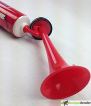 Air Horn Party Prop Hand Held Loud Pump Action Plastic Novelty Reusable Klaxon V563-BR-AHORN