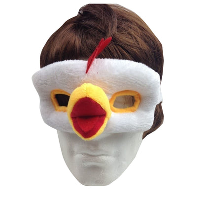 ANIMAL EYE MASK Party Costume Halloween Accessory - Chicken V563-BR-ANIMALFACEMASK-CHKN