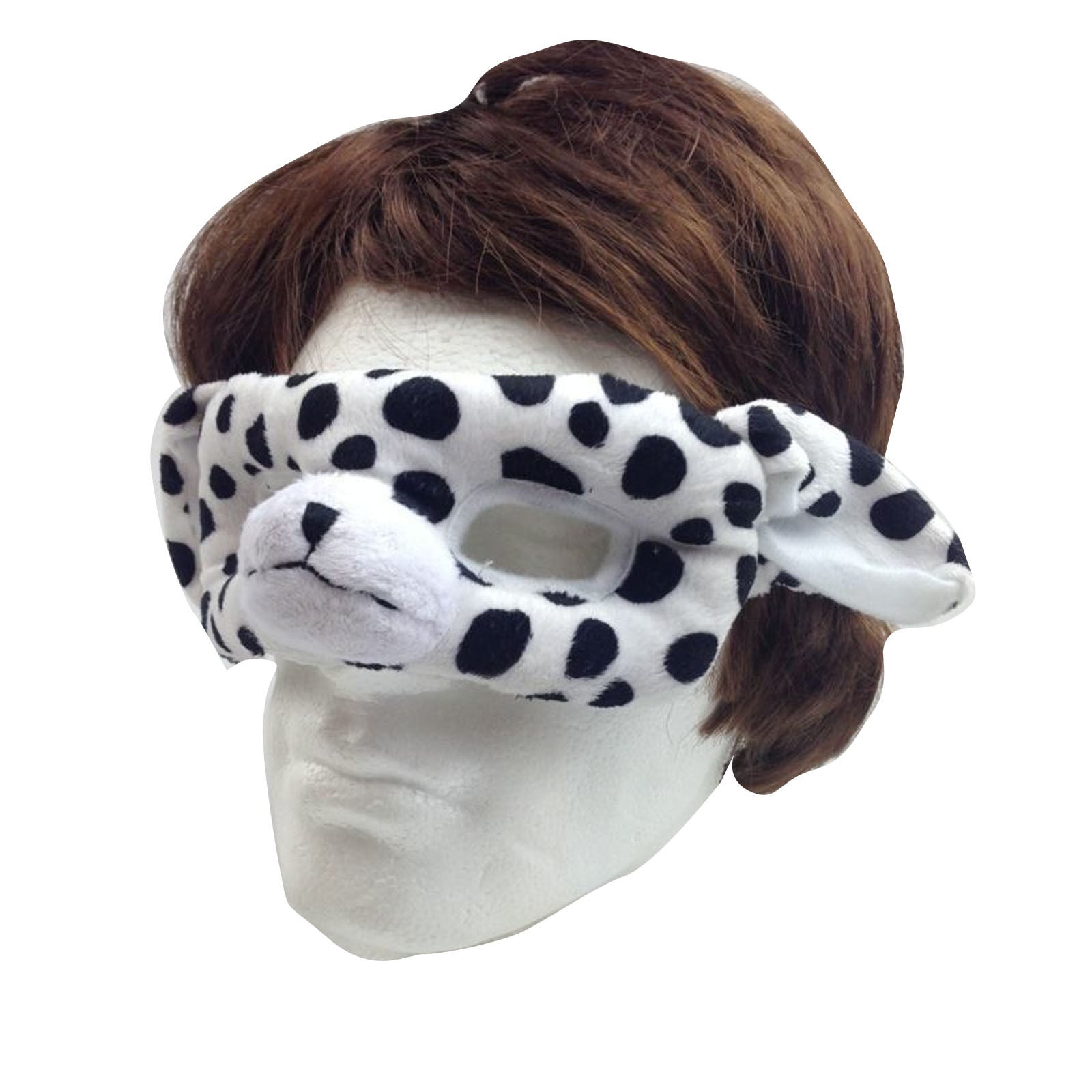 ANIMAL EYE MASK Party Costume Halloween Accessory - Puppy Dog V563-BR-ANIMALFACEMASK-PPYDOG