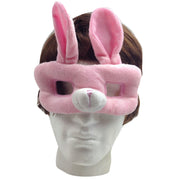 ANIMAL EYE MASK Party Costume Halloween Accessory - Bunny Rabbit V563-BR-ANIMALFACEMASK-RBBT