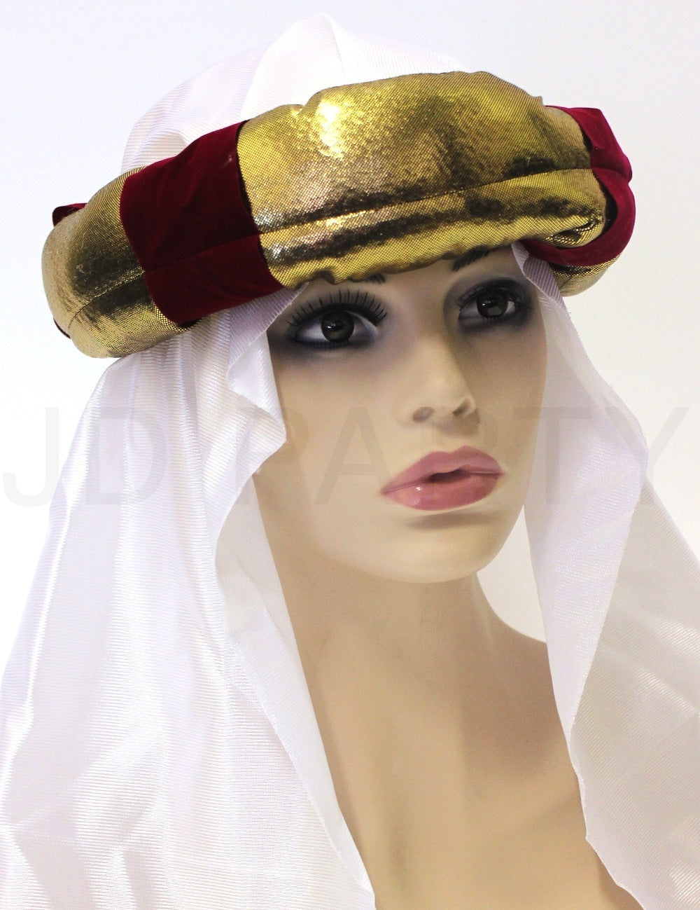 Arabian Desert Prince Hat Headpiece Costume Party Fancy Dress Arabic V563-BR-ARABD-PRINCEHAT