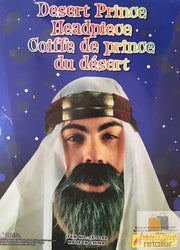 Arabian Desert Prince Hat Headpiece Costume Party Fancy Dress Arabic V563-BR-ARABD-PRINCEHAT