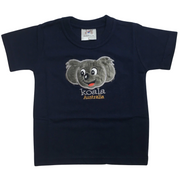 Kids KOALA AUSTRALIA T Shirt Tee Souvenir Gift Childrens Child 100% Cotton Top - Navy - 6 V563-BR-AUKOALASHIRT-NVY-6