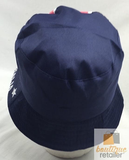 AUSTRALIA FLAG BUCKET HAT Adult Australian Day Aussie Summer Sun Cap Brim V563-BR-AUSFLAG-BUCKHAT