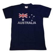 Adult AUSTRALIAN T Shirt Australia Day 100% COTTON Souvenir Tee Top Flag - Blue - XX-Large V563-BR-AUST-BLU-XXL