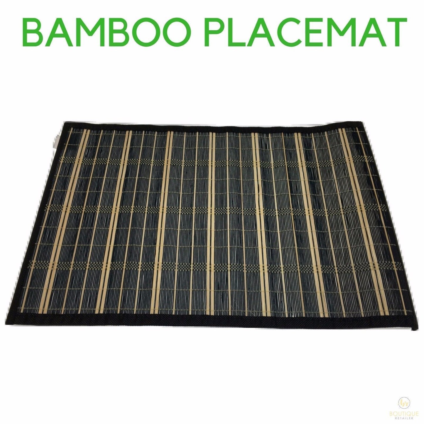 BAMBOO PLACEMAT Dinner Table Decor Party Natural Party 45x30cm Place Mat V563-BR-BAMBPLMATS