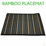 BAMBOO PLACEMAT Dinner Table Decor Party Natural Party 45x30cm Place Mat V563-BR-BAMBPLMATS