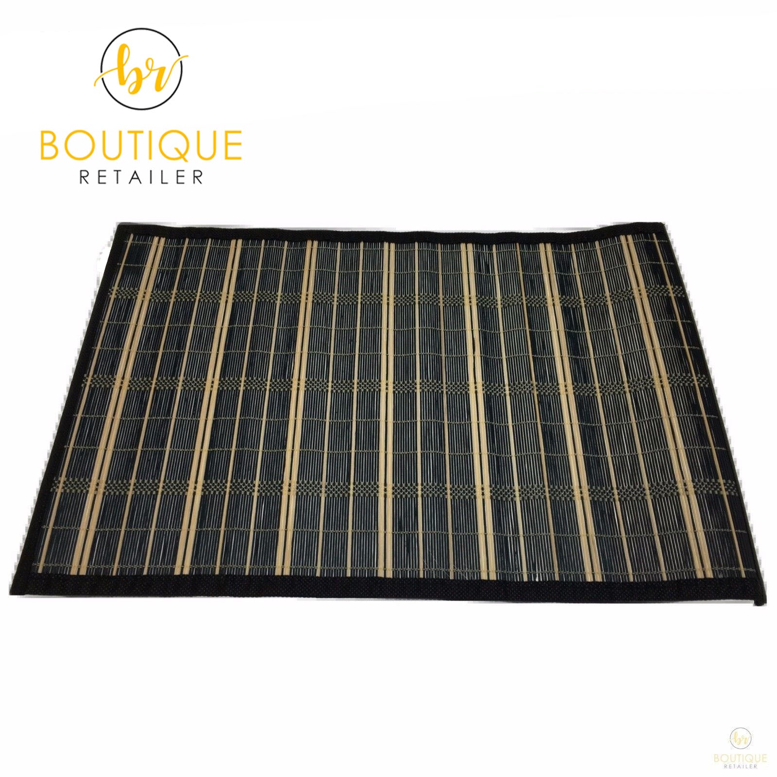 BAMBOO PLACEMAT Dinner Table Decor Party Natural Party 45x30cm Place Mat V563-BR-BAMBPLMATS