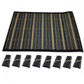 Set of 8 BAMBOO PLACEMATS Dinner Table Decor Party Natural Party 45x30cm BULK V563-BR-BAMBPLMATS-S8