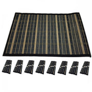 Set of 8 BAMBOO PLACEMATS Dinner Table Decor Party Natural Party 45x30cm BULK V563-BR-BAMBPLMATS-S8