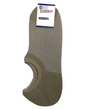 1 Pair NO SHOW BAMBOO SOCKS Non Slip Heel Grip Low Cut Invisible Footlet - Beige - 11-14 V563-BR-BBOOSOCK-BEI-11-14