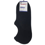 1 Pair NO SHOW BAMBOO SOCKS Non Slip Heel Grip Low Cut Invisible Footlet - Black - 11-14 V563-BR-BBOOSOCK-BLK-11-14