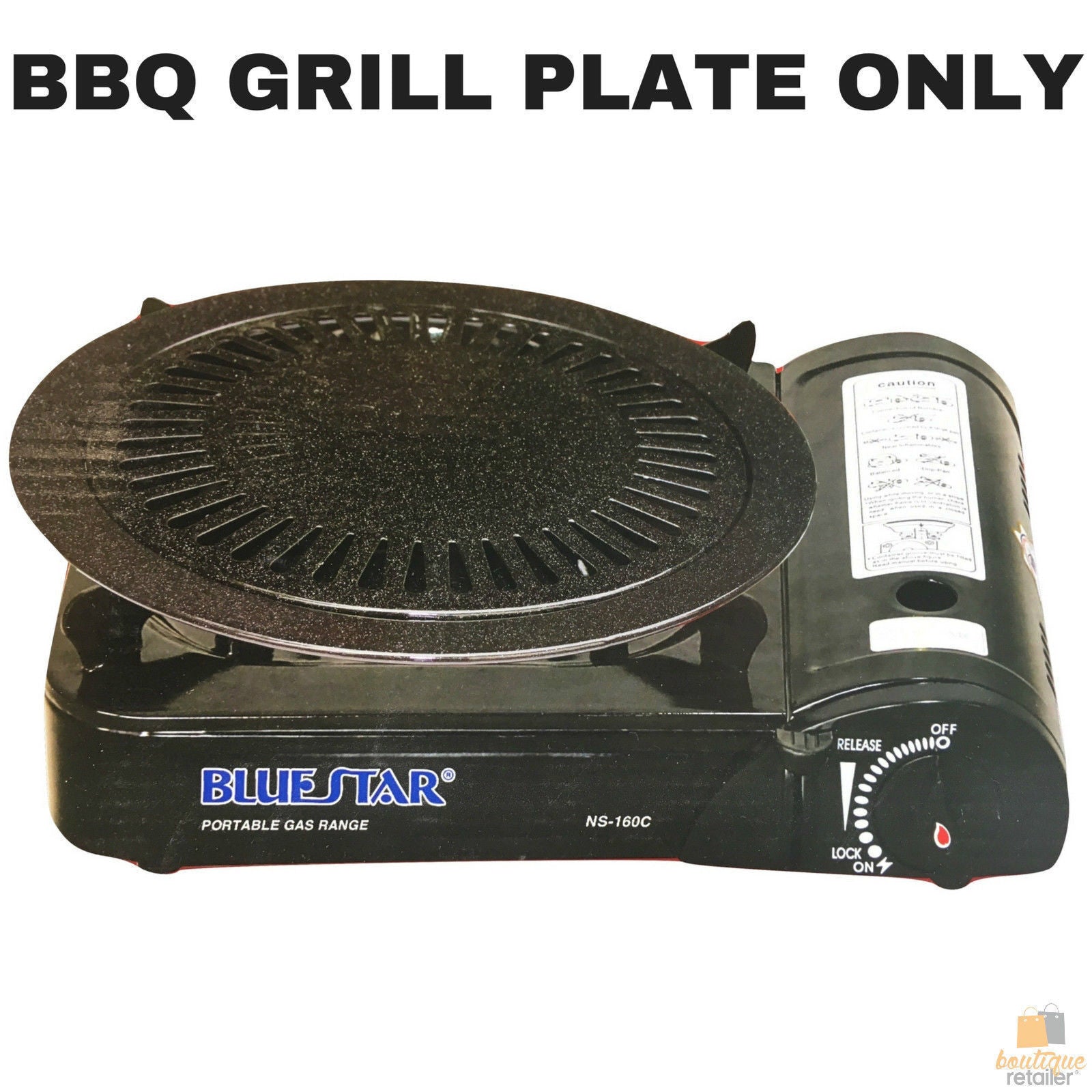 BBQ GRILL PLATE for Portable Grill Gas Stove Asian Vietnamese Chinese V563-BR-BBQGRILLPLTE