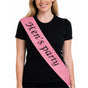 Party Sash Bride Birthday Hen Night Girls Womens Celebration Sash - Pink V563-BR-BDAYSASH-HENPPNK