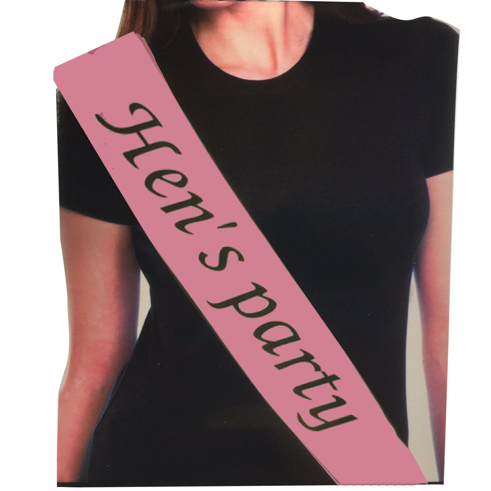 Party Sash Bride Birthday Hen Night Girls Womens Celebration Sash - Pink V563-BR-BDAYSASH-HENPPNK