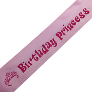 Birthday Princess Sash 21st 18th Girls Night Party Costume Celebration Bday - Pink V563-BR-BEDAYSASH-BP