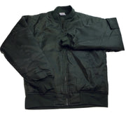 Plus Size Quilted Jacket Zip Up Classic Padded Flight Flying Winter Big & Tall - Bottle Green - 6XL V563-BR-BJACK-BTLGRN-6XL