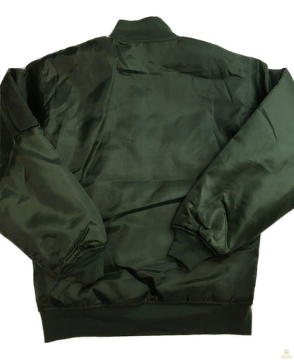 Plus Size Quilted Jacket Zip Up Classic Padded Flight Flying Winter Big & Tall - Bottle Green - 6XL V563-BR-BJACK-BTLGRN-6XL