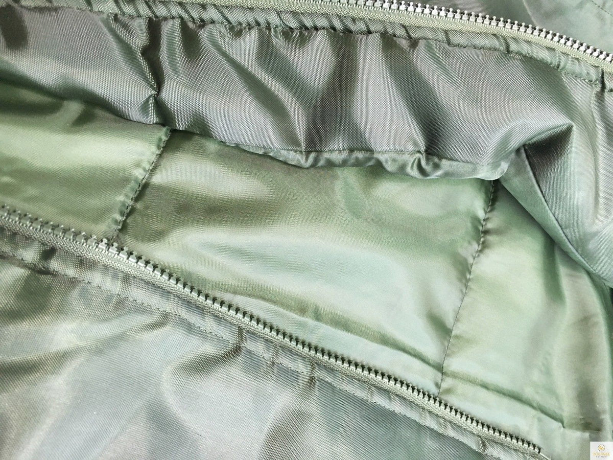 Plus Size Quilted Jacket Zip Up Classic Padded Flight Flying Winter Big & Tall - Bottle Green - 7XL V563-BR-BJACK-BTLGRN-7XL