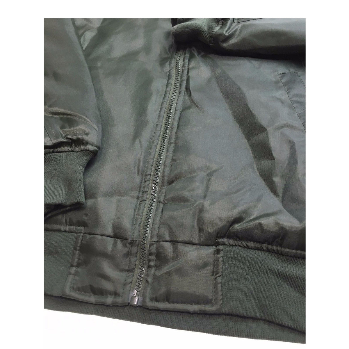 Plus Size Quilted Jacket Zip Up Classic Padded Flight Flying Winter Big & Tall - Bottle Green - 7XL V563-BR-BJACK-BTLGRN-7XL